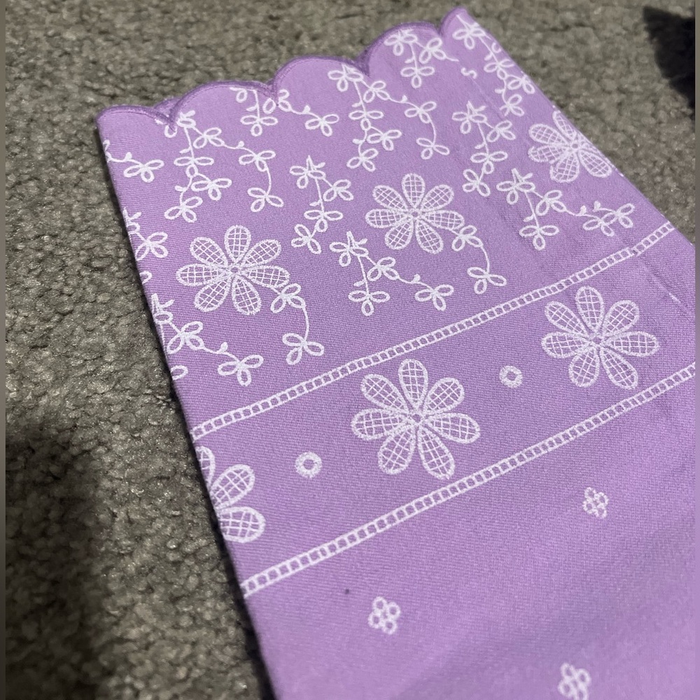 Lavender Patterned Pixie Pants - image 2